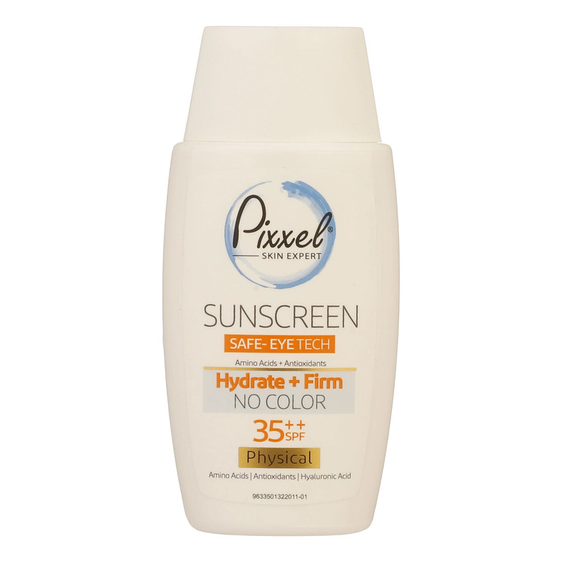 کرم ضد آفتاب بدون رنگ پیکسل SPF35 مدل Physical مناسب انواع پوست حجم 50 میلیلیتر