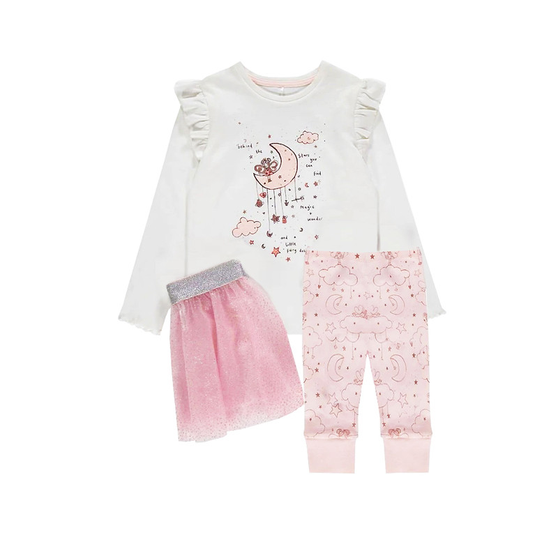 ست 3 تکه لباس دخترانه جورج مدل 18065515