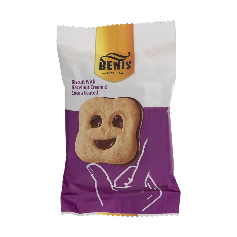 خرید و قیمت بیسکوئیت مغز دار بنیس - 30 گرم