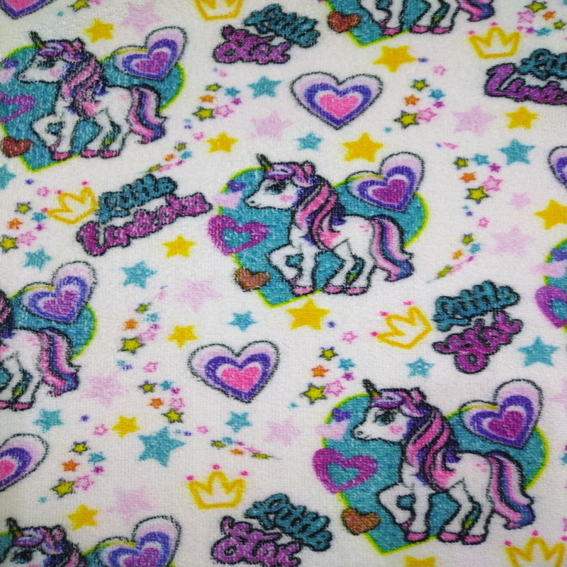 پارچه حوله ای مدل عروسکی اسب تک شاخ کد 150