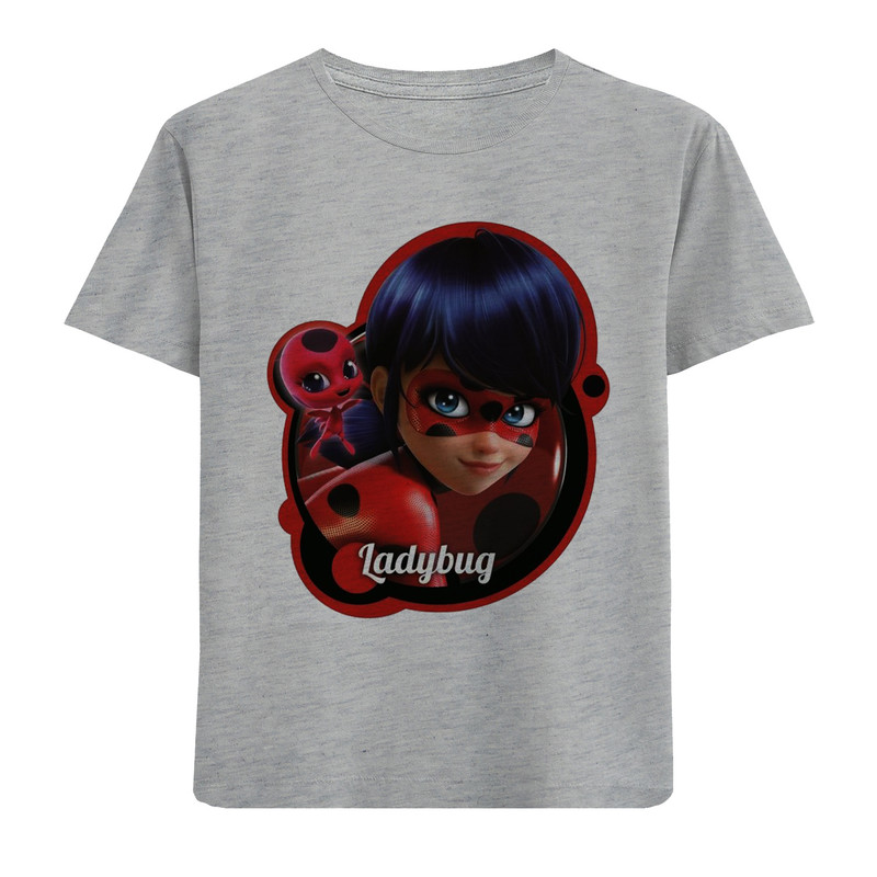 تی شرت آستین کوتاه بچگانه مدل دختر کفشدوزکی F654