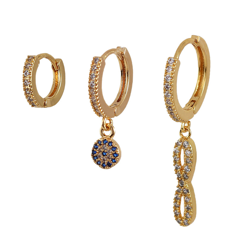 گوشواره زنانه وای اس ایکس مدل rr836 بسته سه عددی