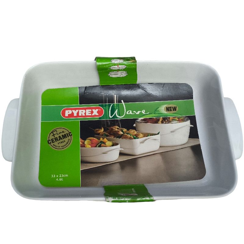 خرید و قیمت ظرف سرو مرغ پیرکس مدل چهار گوش