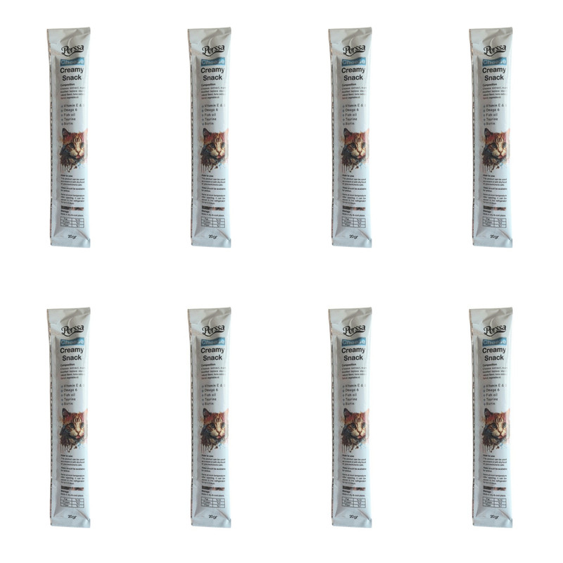خرید و قیمت بستنی گربه پرسا مدل پنیر وزن 20 گرم مجموعه 8 عددی
