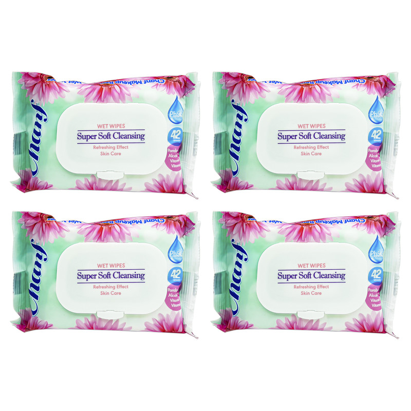 دستمال مرطوب چانف مدل Super Soft-X1 مجموعه 4 عددی
