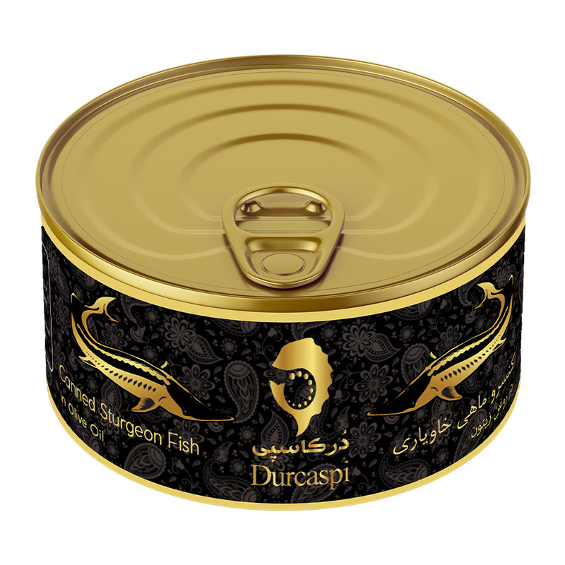 کنسرو ماهی خاویاری در روغن زیتون دُرکاسپی - 180 گرم