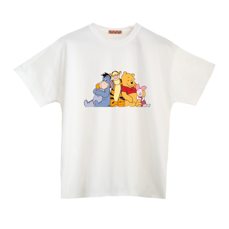 کراپتی شرت آستین کوتاه بچگانه مدل پو دوستان