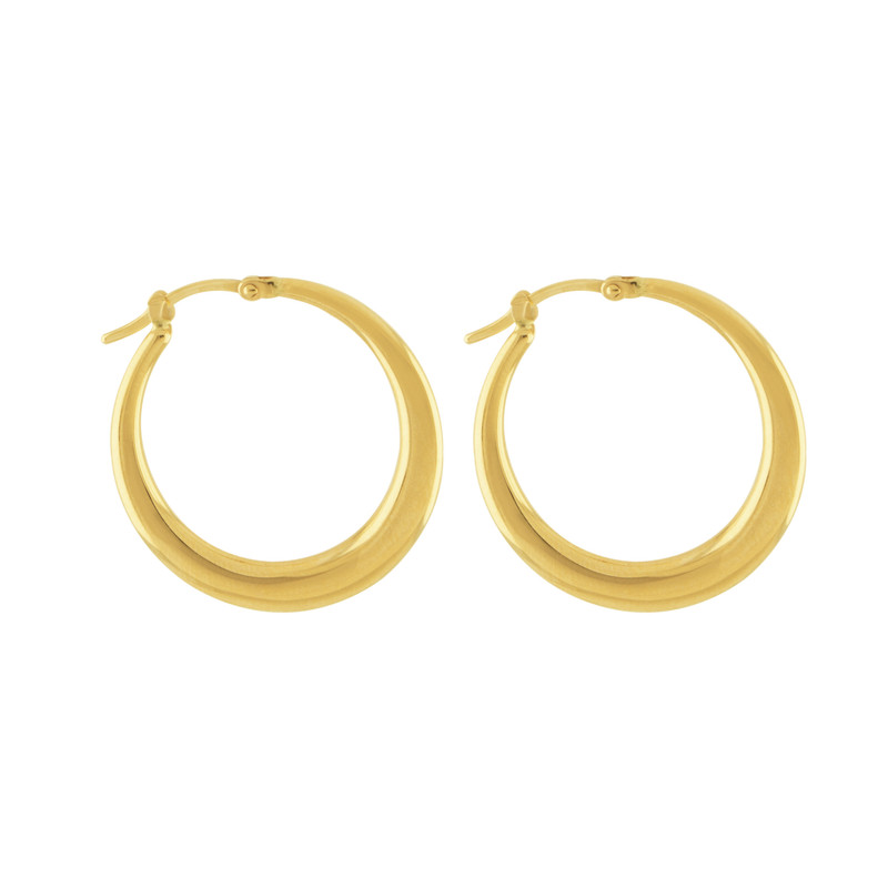 گوشواره طلا 18 عیار زنانه پولک مدل بنی دایره کد M