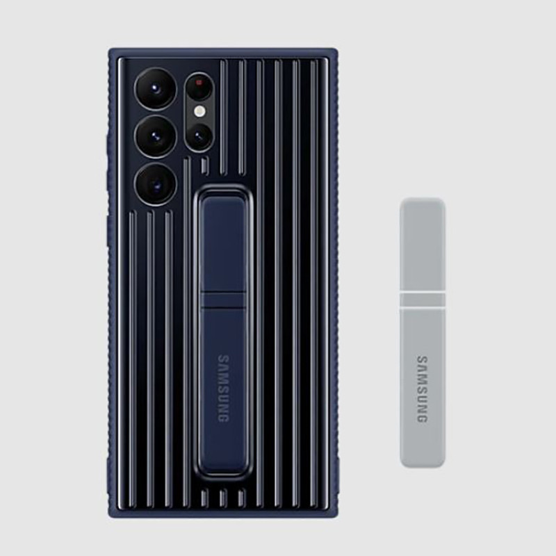 کاور سامسونگ مدل Protective Stand مناسب برای گوشی موبایل سامسونگ Galaxy S22 Ultra به همراه پایه نگهدارنده