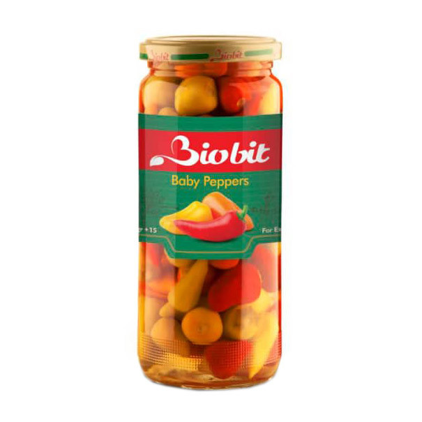 خرید و قیمت ترشی فلفل بیبی رنگی بایوبیت - 500 گرم