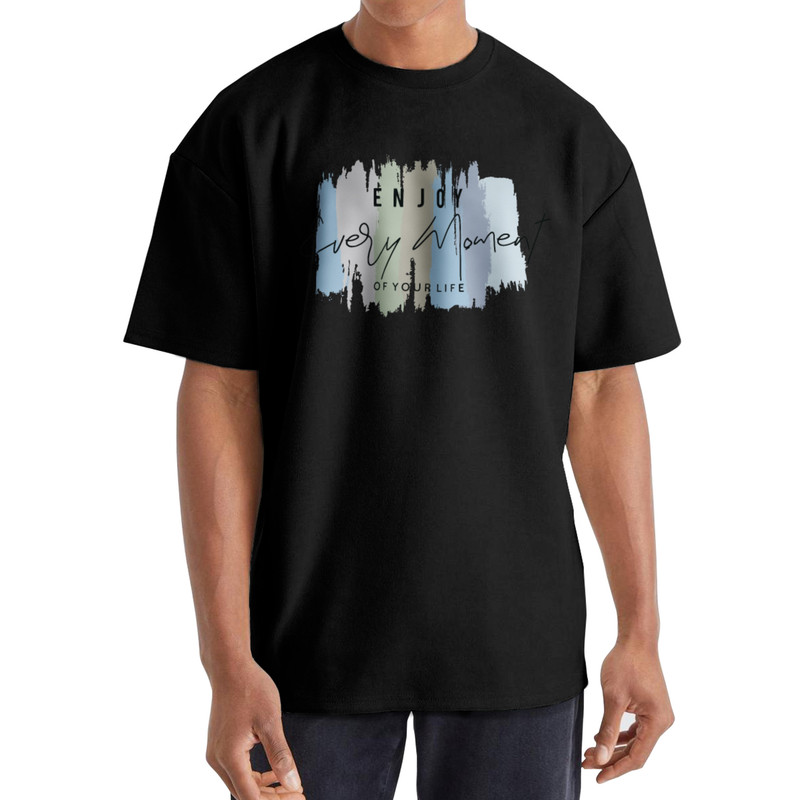 تی شرت اورسایز آستین کوتاه مردانه نوزده نودیک مدل TS1975 B