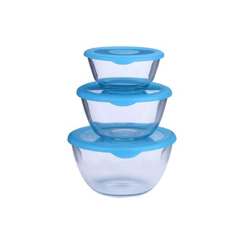 ظرف نگهدارنده شیشه و بلور اصفهان مدل رز مجموعه 3 عددی