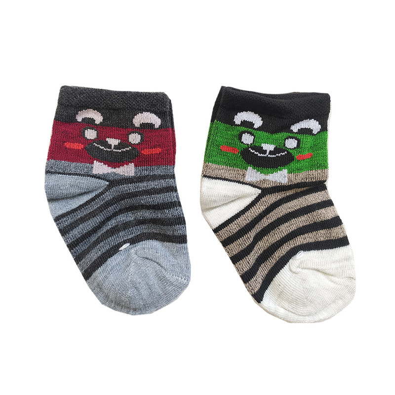 جوراب نوزادی لیمونار گالری مدل پیشی 1 بسته دو عددی