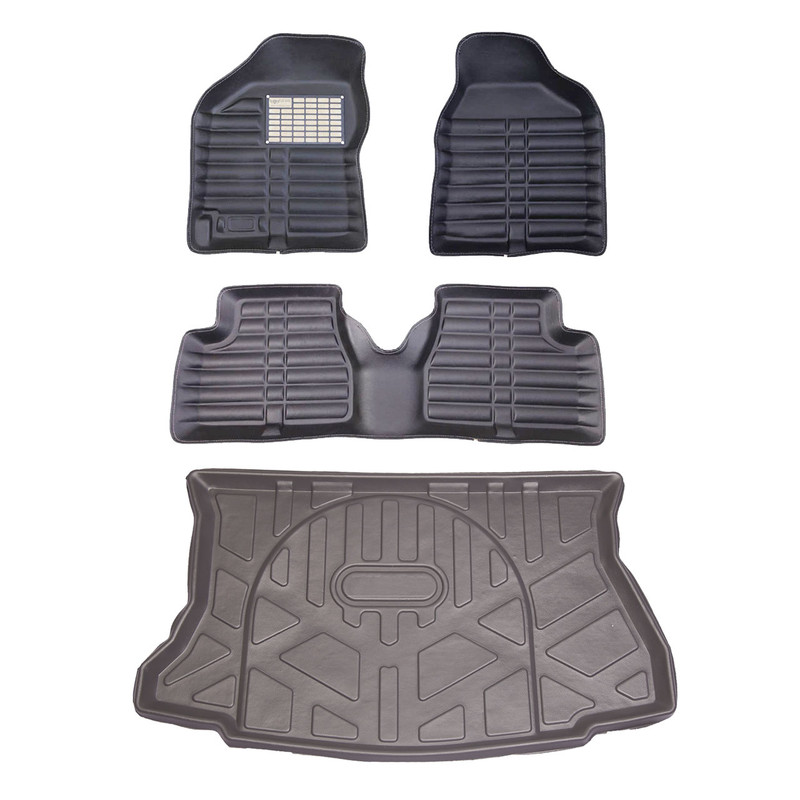 کفپوش سه بعدی خودرو لوکس سهیل مدل LS مناسب برای کوئیک به همراه کفپوش صندوق