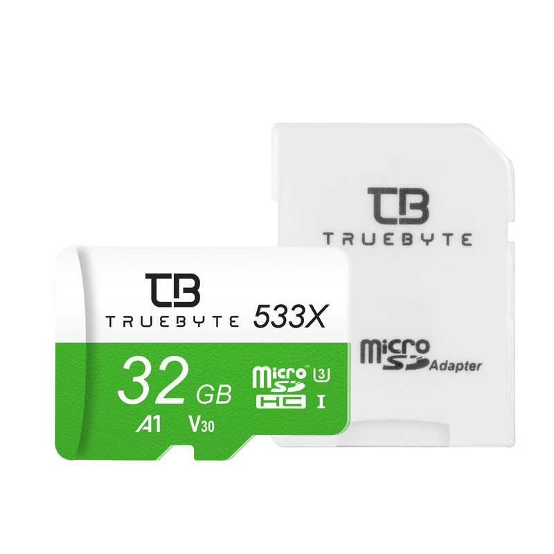 خرید و قیمت کارت حافظه microSDHC تروبایت مدل 533X-A1-V30 کلاس 10 استاندارد UHS-l U3 سرعت 85MBps ظرفیت 32 گیگابایت به همراه آداپتور SD