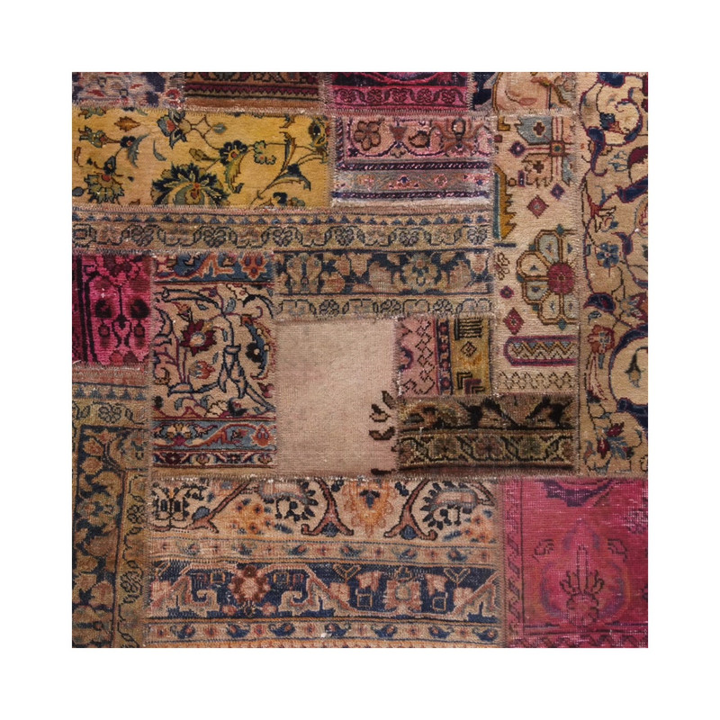 کلاژ فرش دستباف یک متری مدل وینتج کد 2