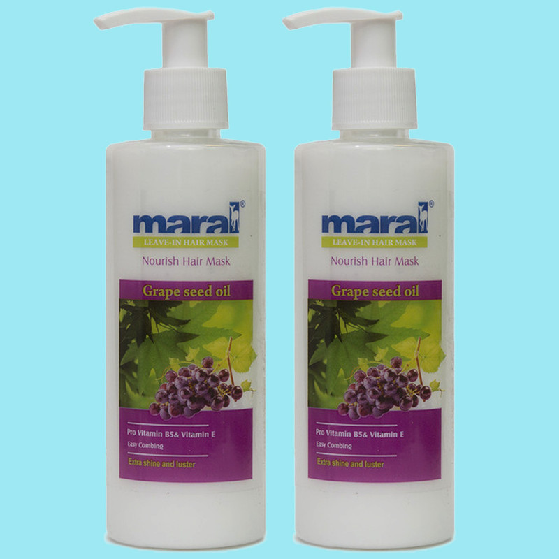 ماسک مو مارال مدل Grape حجم 250 میلی لیتر مجموعه 2 عددی