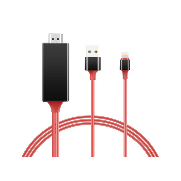 کابل تبدیل HDMI به لایتنینگ/USB کوتتسی مدل 33021 طول 2 متر