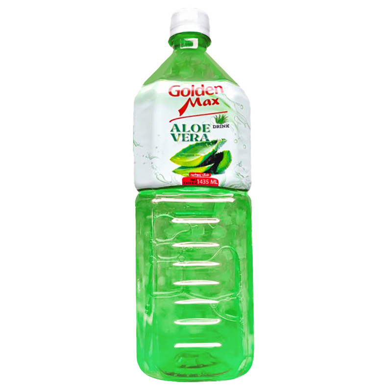 خرید و قیمت نوشیدنی آلوئه ورا با تکه های آلوئه ورا گلدن مکس - 1435 میلی لیتر