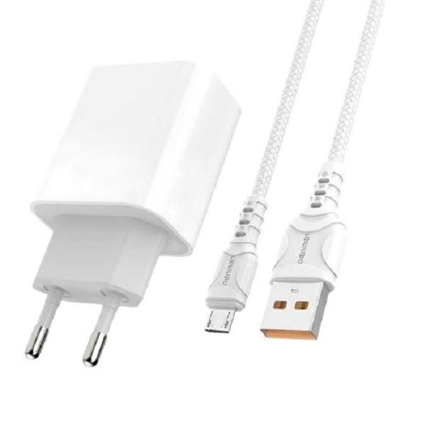 شارژر دیواری دنمن مدل DC03V به همراه کابل تبدیل MicroUSB
