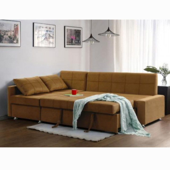 مبل تختخواب شو 5 نفره آراکو شلف مدل ال داراب