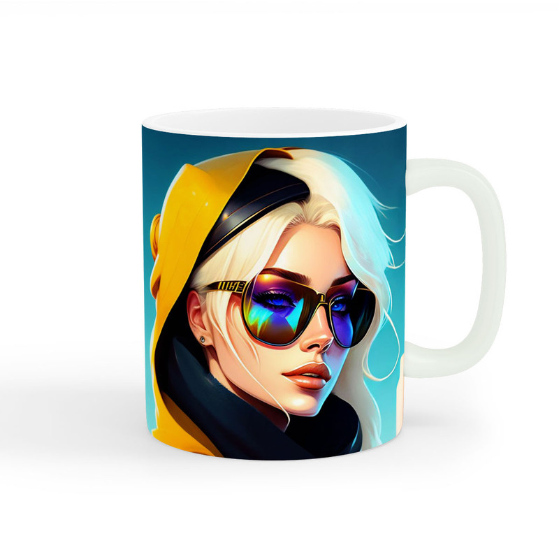 ماگ طرح دخترانه شگفت انگیز کد wall-8200