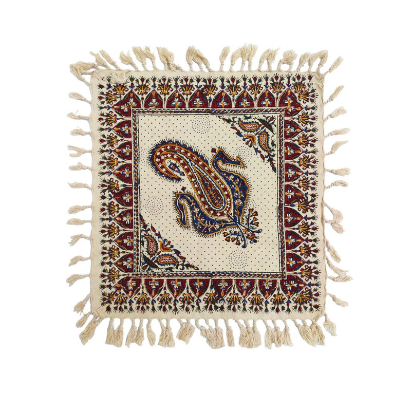 دستمال قلمكار عطريان طرح بته جقه كد G434