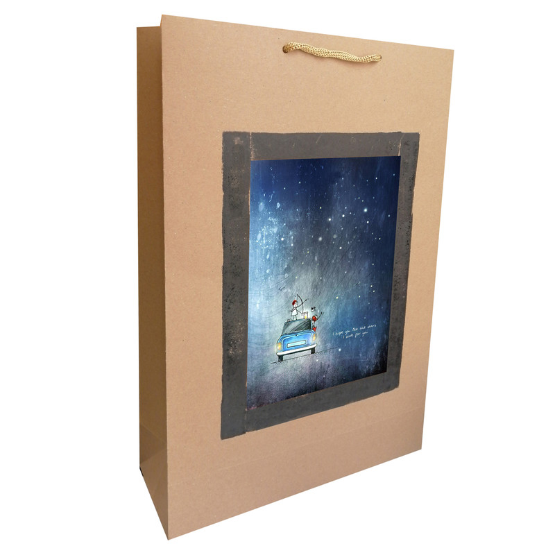 خرید و قیمت پاکت هدیه مدل کادو و تولد مجموعه 2 عددی