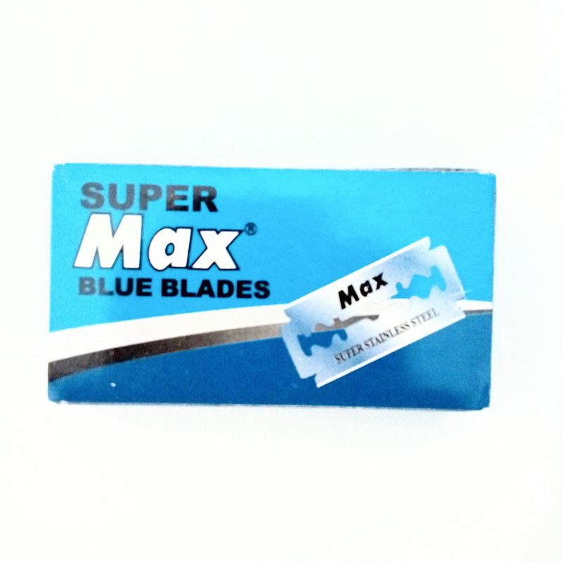 تیغ یدک اصلاح سنتی سوپر مکس مدل SUPER PLATINUM بسته ۱۰ عددی