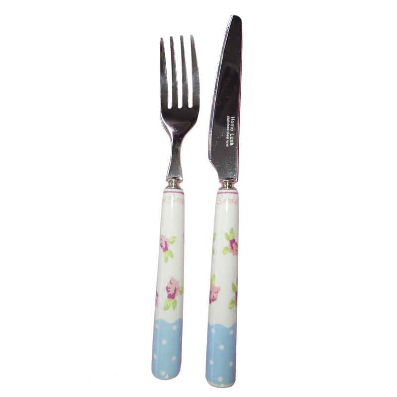 ست کارد و چنگال 12 پارچه هوم لوکس مدل ارکیده