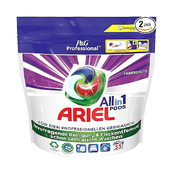 قرص ماشین لباسشویی آریل مدل Pods بسته 55 عددی