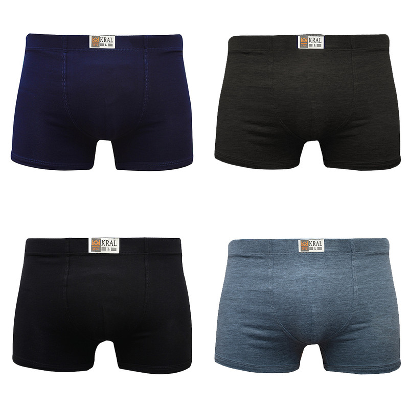 خرید و قیمت شورت پادار مردانه کرال کوئین مدل سوپر پنبه کد 7 مجموعه 4 عددی