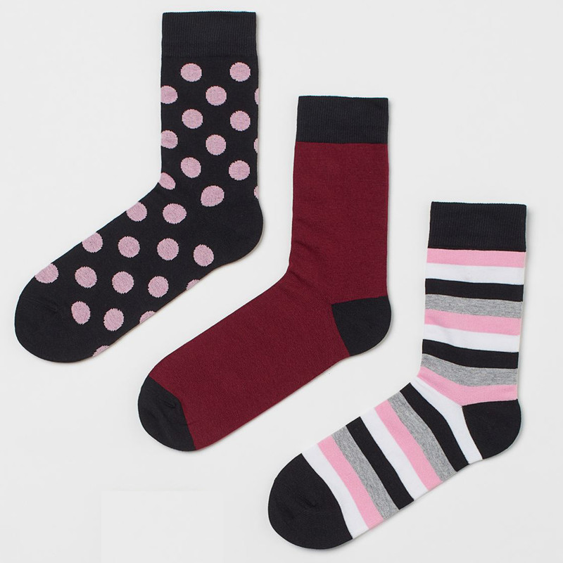 جوراب ساق بلند مردانه اچ اند ام مدل 0584631085 مجموعه 3 عددی