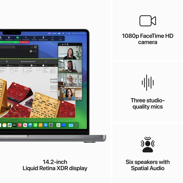 لپ تاپ 14.2 اینچی اپل مدل MacBook Pro MRX63 2023-M3 Pro 18GB 512SSD6