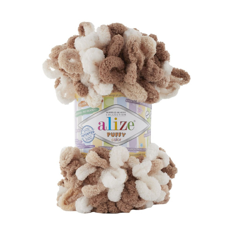 خرید و قیمت کاموا آلیزه مدل پافی اسپرت دانه درشت انگشتی کد 6398