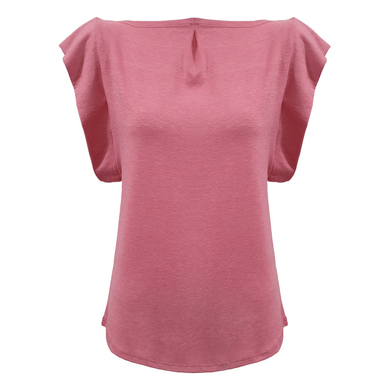 تی شرت زنانه افراتین مدل 1550 رنگ صورتی