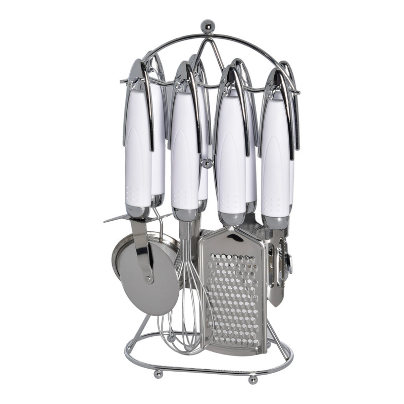 خرید و قیمت ست ابزار آشپزخانه 8 پارچه هوم لوکس مدل white