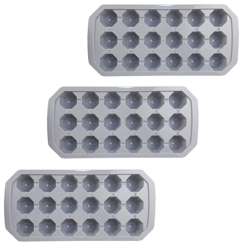 قالب یخ لاولی پلاست مدل 18 خانه کد DY-1107T مجموعه 3 عددی