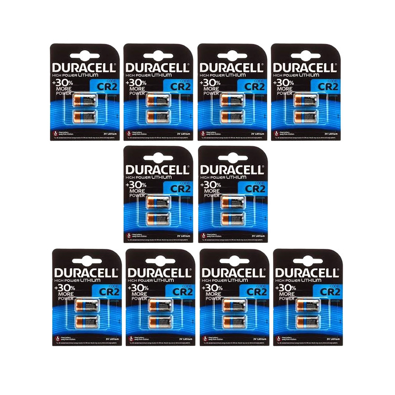 باتری لیتیومی CR2 دوراسل مدل High Power بسته 20 عددی