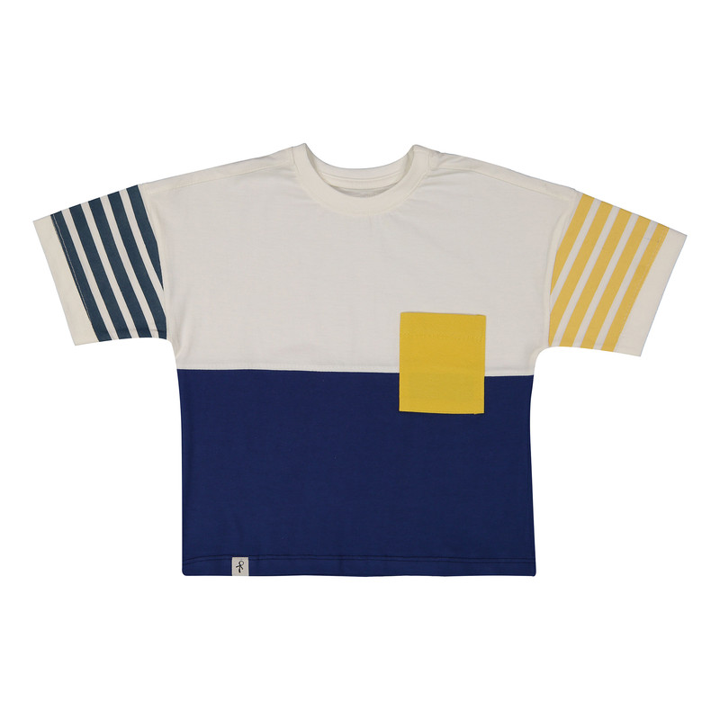 تی شرت آستین کوتاه پسرانه سون پون مدل 13911151 رنگ آبی