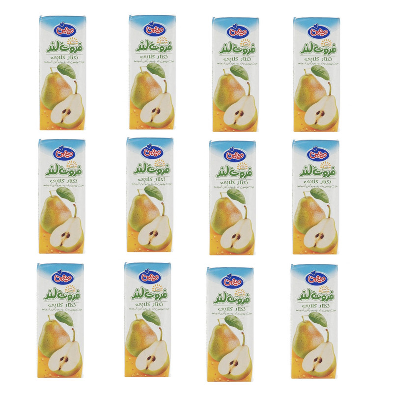 خرید و قیمت آبمیوه گلابی میهن - 200 میلی لیتر بسته 12عددی