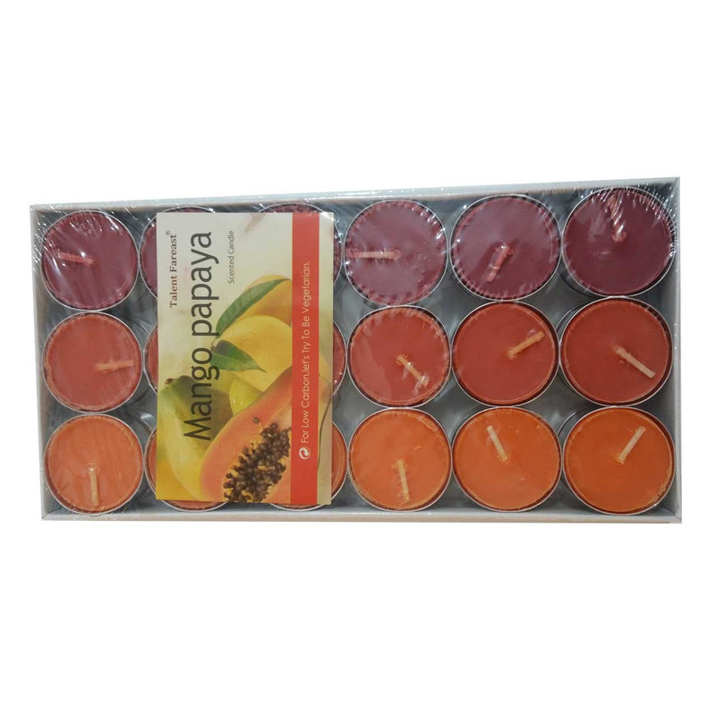 شمع وارمر هپی شو مدل Mango Papaya بسته 36 عددی