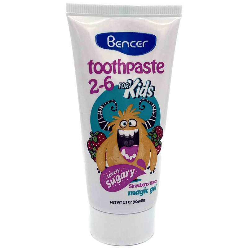 خمیر دندان کودک بنسر مدل strawberry وزن 60 گرم