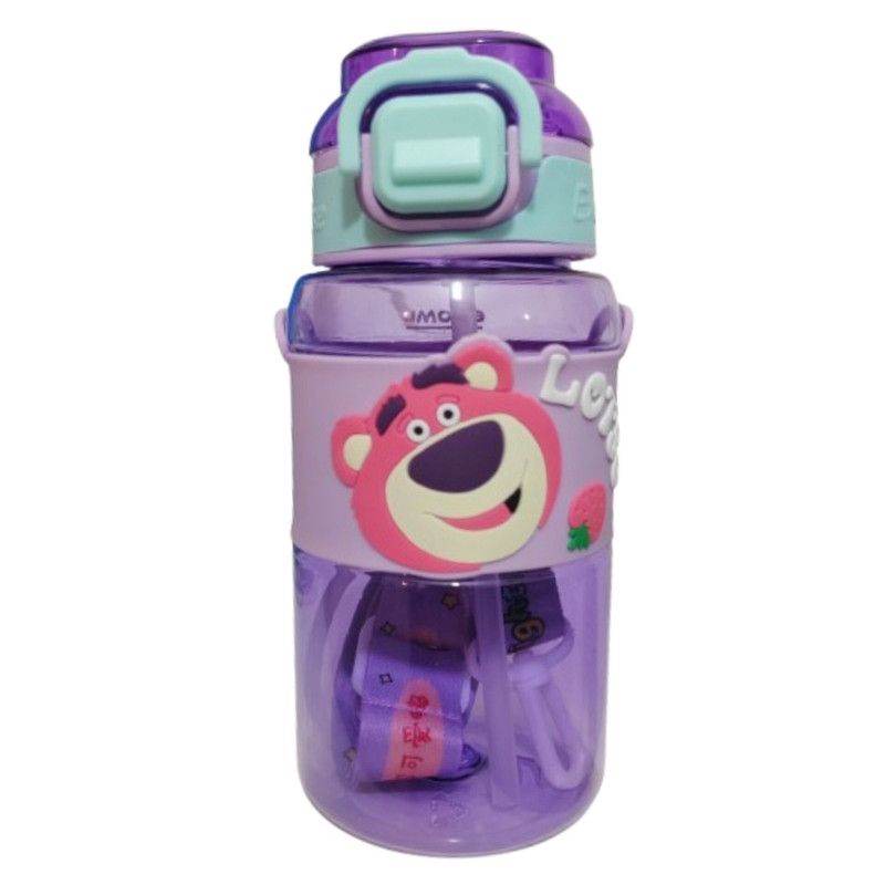 قمقمه کودک طرح خرس توت فرنگی کد 52936 حجم 0.6 لیتر