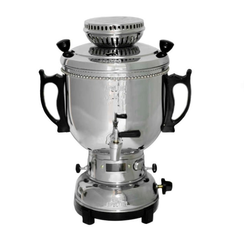 سماور گازی آپولون مدل دولوکس ساده گنجایش شش لیتر