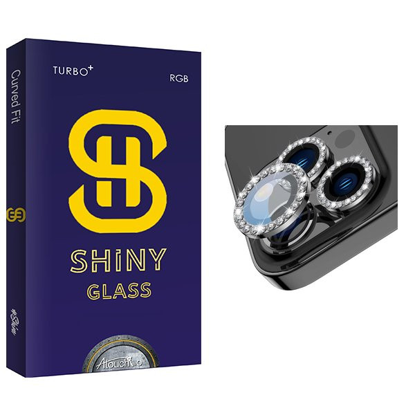 محافظ لنز دوربین آتوچبو مدل Shiny رینگی نگین دار مناسب برای گوشی موبایل اپل iPhone 14 Pro / 14 Pro Max