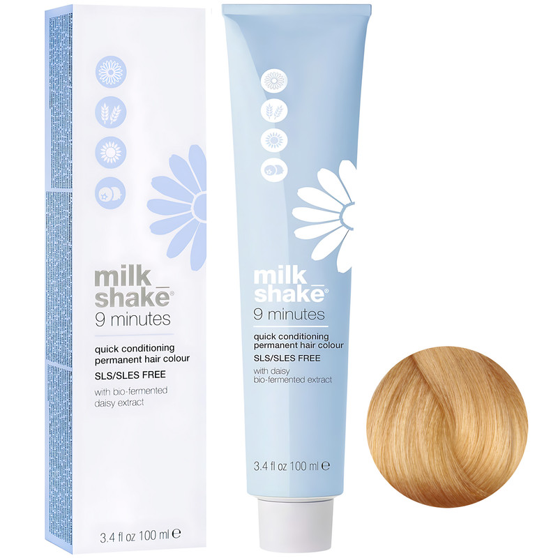 خرید و قیمت رنگ مو میلک شیک شماره 10.3 حجم 100 میلی لیتر رنگ بلوند طلایی پلاتینیوم روشن