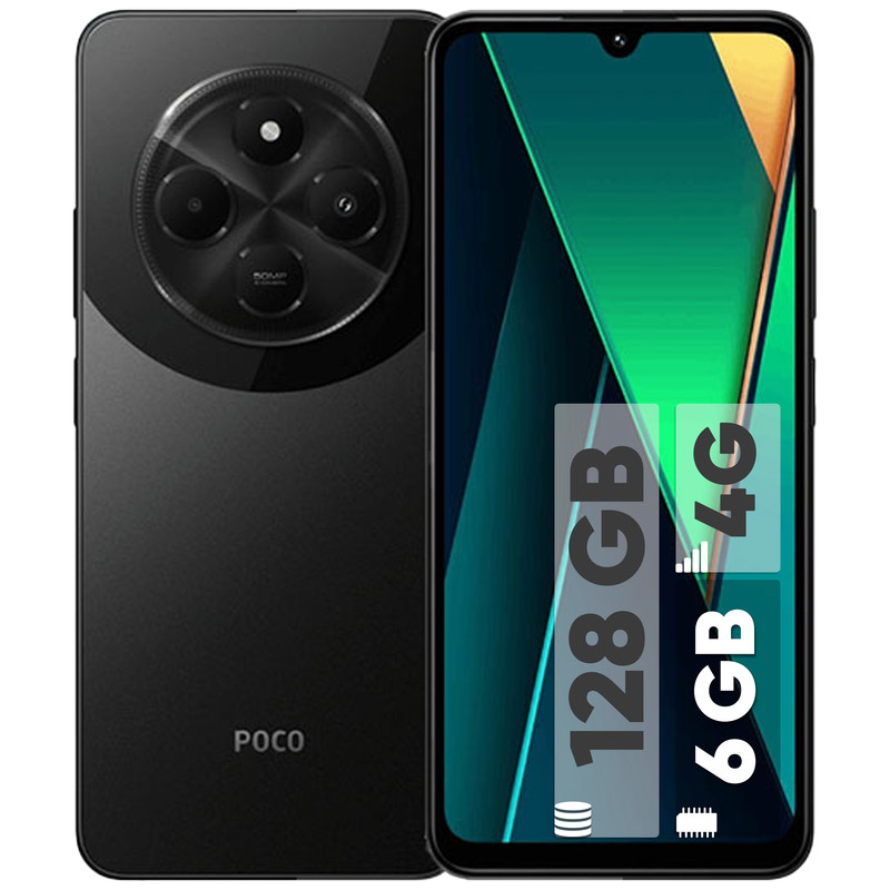 خرید و قیمت گوشی موبایل شیائومی مدل Poco C75 دو سیم کارت ظرفیت 128 گیگابایت و رم 6 گیگابایت