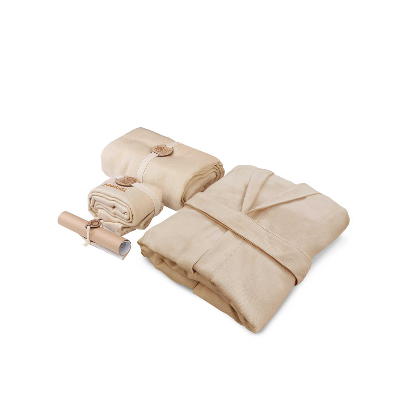 سرویس حوله پالتویی 3 تکه پوشل اکو مدل SP-03