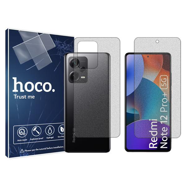 خرید و قیمت محافظ صفحه نمایش مات هوکو مدل HyMTT مناسب برای گوشی موبایل شیائومی +Redmi Note 12 Pro به همراه محافظ پشت گوشی